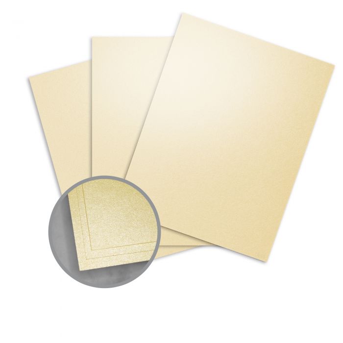 Gold Paper - 8 1/2 x 11 in 80 lb Text Metallic