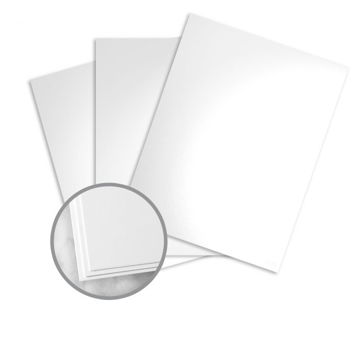 8 1/2 x 11 in 12 pt Cover Glossy C/1S 200 per Package Kromekote White Paper 