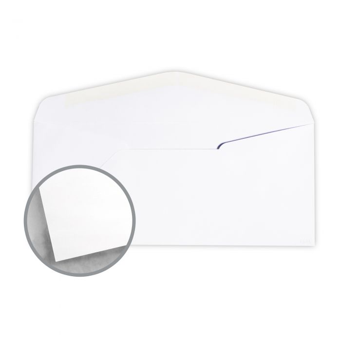 #9 Regular White Envelopes 1000 24lb white wove stock 3 7/8 X 8 7/8 