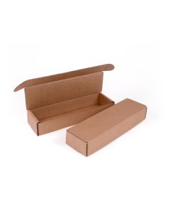 TPMS Brown Business Card Shipping Box - 13 1/8 x 3 7/8 x 2 1/8 - 75 per Package