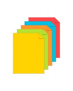 Astrobrights School Days 5-Color Assortment Paper - 8 1/2 x 11 in 24 lb Writing Smooth 100 per Package