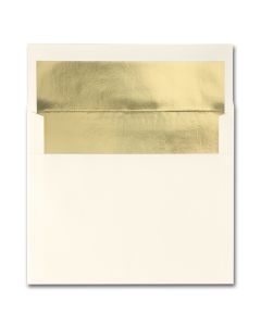 Fine Impressions Ecru (Gold Liner) Envelopes - A2 (4 3/8 x 5 3/4) 70 lb Text Vellum - 250 per Box