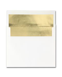 Fine Impressions Hi White (Gold Liner) Envelopes - A2 (4 3/8 x 5 3/4) 70 lb Text Vellum - 250 per Box