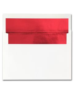 Fine Impressions Hi White (Red Liner) Envelopes - A8 (5 1/2 x 8 1/8) 70 lb Text Vellum - 250 per Box