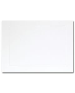Fine Impressions Hi White Folded Panel Cards - A7 (5 1/8 x 7 folded) 80 lb Cover Vellum - 250 per Box