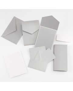 Fine Impressions Silver Shimmer Pocket Invitation Ensemble