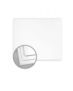Arturo White Flat Cards - Arturo Small Square Single (5 1/4 x 5 1/4) 96 lb Cover Felt 100 per Box