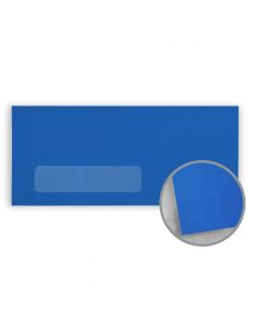 Astrobrights Blast-Off Blue Envelopes - No. 10 Window (4 1/8 x 9 1/2) 60 lb Text Smooth 500 per Box