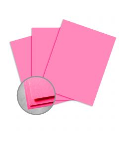 Astrobrights Plasma Pink Card Stock - 8 1/2 x 11 in 65 lb Cover Smooth 250 per Package