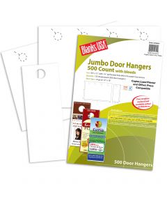 Blanks USA White Jumbo Door Hangers - 12 x 18 in 80 lb Cover Digital Matte C/2S 125 per Package