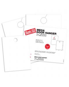Blanks USA White Mega Door Hangers - 8 1/2 x 11 in 67 lb Bristol 500 per Package