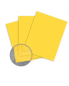 Cascata Golden Yellow Card Stock - 8 1/2 x 11 in 80 lb Cover Felt 25 per Package