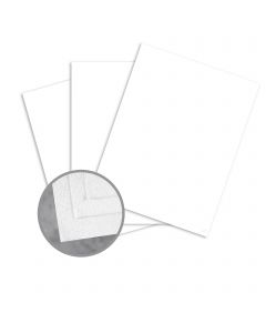 Cascata White Card Stock - 8 1/2 x 11 in 80 lb Cover Felt 250 per Package