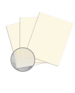 CLASSIC Laid Baronial Ivory Card Stock - 8 1/2 x 11 in 80 lb Cover Laid 250 per Package