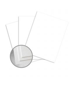 CLASSIC Linen Avalanche White Card Stock - 18 x 12 in 100 lb Cover Linen Digital 125 per Package