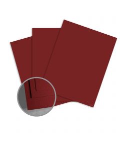 ColorMates Smooth & Silky Maroon Card Stock - 8 1/2 x 11 in 80 lb Cover Smooth 25 per Package