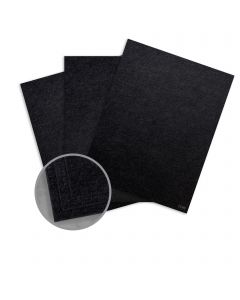 Ruche Black Paper - 8 1/2 x 11 in 80 lb Text Crepe  100% Recycled 250 per Package
