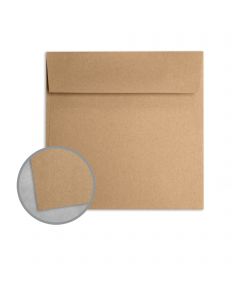 Glama Kraft Brown/Grey Envelopes - No. 6 1/2 Square (6 1/2 x 6 1/2) 68 lb Text Kraft  100% Recycled 250 per Box