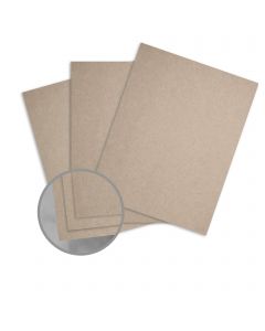 Glama Kraft Grey / Grey Paper - 8 1/2 x 11 in 95 lb Text Kraft  100% Recycled 400 per Package