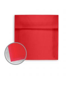 Glama Natural Red Envelopes - No. 7 Square (7 x 7) 27 lb Bond Translucent Vellum 250 per Box