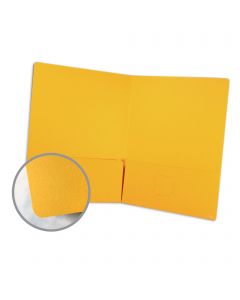 Presentation Folder -  80 lb Cover Uncoated Gold Vellum Finish 9 x 12 Folder 10 per Package