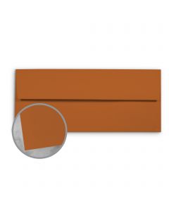 Basis Antique Vellum Dark Orange Envelopes - No. 10 Commercial (4 1/8 x 9 1/2) 70 lb Text Vellum - 25 per Box