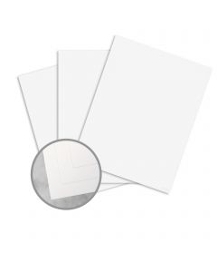 Basis Linen White Card Stock - 26 x 40 in 80 lb Cover Linen 100 per Package