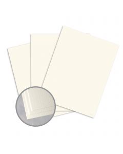 Loop Linen Ivory Card Stock - 8 1/2 x 11 in 80 lb Cover Linen  100% Recycled 250 per Package