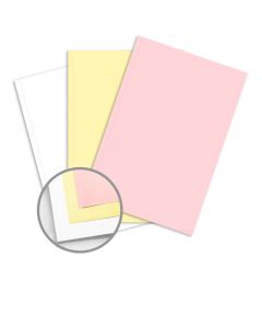 NCR Paper* Brand Superior Perf Multi-Colored Carbonless Paper - 11 1/2 x 17 in 21 lb Writing  Precollated 3-Part RS Pink, Canary, White Perforated on Side 501 per Package