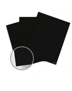 Leatherlike Black Card Stock - 28.3 x 40.2 in 85 lb Cover Minimal C1S 100 per Carton