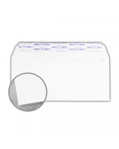 Plike White Envelopes - No. 10 Commercial Peel & Seal (4 1/8 x 9 1/2) 95 lb Text Smooth C/2S 400 per Box
