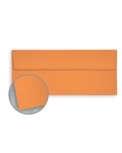 Pop-Tone Orange Fizz Envelopes - No. 10 Square Flap (4 1/8 x 9 1/2) 70 lb Text Vellum 500 per Box