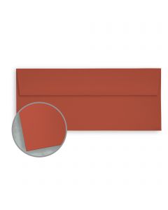 Pop-Tone Tangy Orange Envelopes - No. 10 Square Flap (4 1/8 x 9 1/2) 70 lb Text Vellum 500 per Box