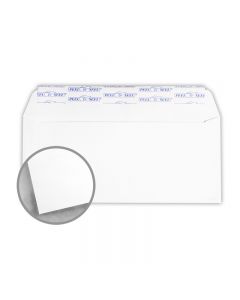 CLASSIC CREST Avalanche White Envelopes - No. 10 Square Peel & Seal (4 1/8 x 9 1/2) 80 lb Text Eggshell 500 per Box