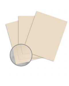 Speckletone Cream Card Stock - 8 1/2 x 11 in 80 lb Cover Vellum 100% Recycled 250 per Package