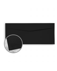 Strathmore Premium Wove Midnight Black Envelopes - No. 10 Commercial (4 1/8 x 9 1/2) 70 lb Text Wove  30% Recycled 500 per Box