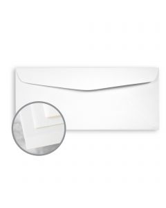 Via Smooth Pure White Envelopes - No. 10 Commercial (4 1/8 x 9 1/2) 24 lb Writing Smooth Watermarked 500 per Box