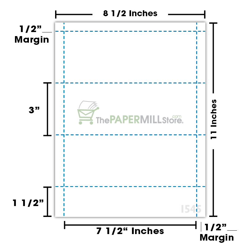 PF46 - 3 - 7.5 x 3.00 Shelf Talker blanks per sheet